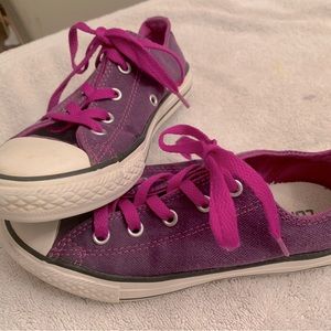 Purple low top Converse All Stars